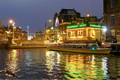Romantische avondcruise voor twee door Amsterdam